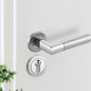 Türgriff Edelstahl Cathy mit Profizylinder Schloss an Tür montiert