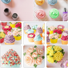 Russische Spritztüllen Set, 12 Pcs Russische Edelstahl Spritztüllen Set Edelstahl spritztüllen blumen set Kuchen Dekorieren Düsen für DIY Cupcakes Dessert