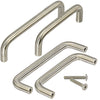 Bügelgriff aus Edelstahl gebürstet zwei stehend und zwei liegend