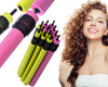 12 PAPILOTTEN Lockenwickler LOCKEN Dauerwelle Friseurbedarf Haar mit Stecker Pink