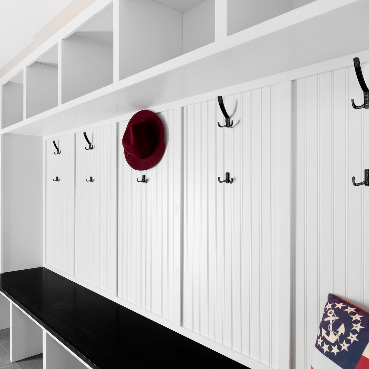 Garderobenhaken modern kurz in Silber, Schwarz, Gold Optik, Kupfer Optik