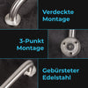 Verdeckter Montage, 3-Punkt Montage, gebürsteter Edelstahl