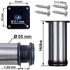 Möbelfüße Bemaßung mit Durchmesser 50 mm