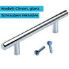 Möbelgriff in glänzendem Chrom