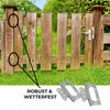 Scharniere wetterbeständig an Holztor