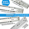Schubladenschiene softclose in 4 verschiedenen Einzugsvarianten