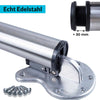 Tischbein aus echt Edelstahl und sechs Schrauben