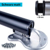Tischbein in Schwarz matt, 6 Schrauben und Tischbein ist höhenverstellbar um 30 mm