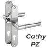 Einzelner Türgriff Cathy mit Profizylinder Schloss