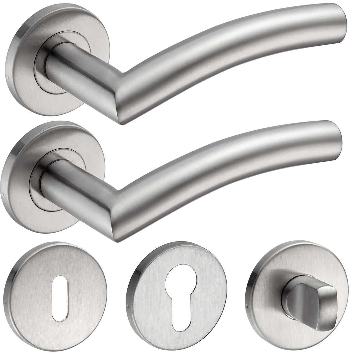 Türbeschläge Set aus Edelstahl für Innentüren & Außentüren ELLA