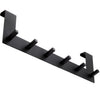 Türhakenleiste zum Einhängen in Schwarz mit 6 Viereck-Haken