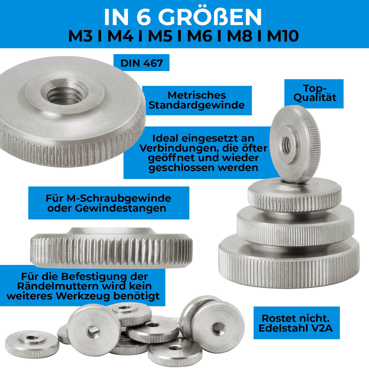 R ndelmutter M3 M10 Aus Edelstahl V2A Flache Form DIN467 STAHLIA r-ndelmutter-m3-m10-aus-edelstahl-v2a-flache-form-din467-stahlia