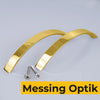 Zwei Bogengriffe Messing Optik