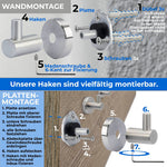 Edelstahl Haken - Montageanleitung