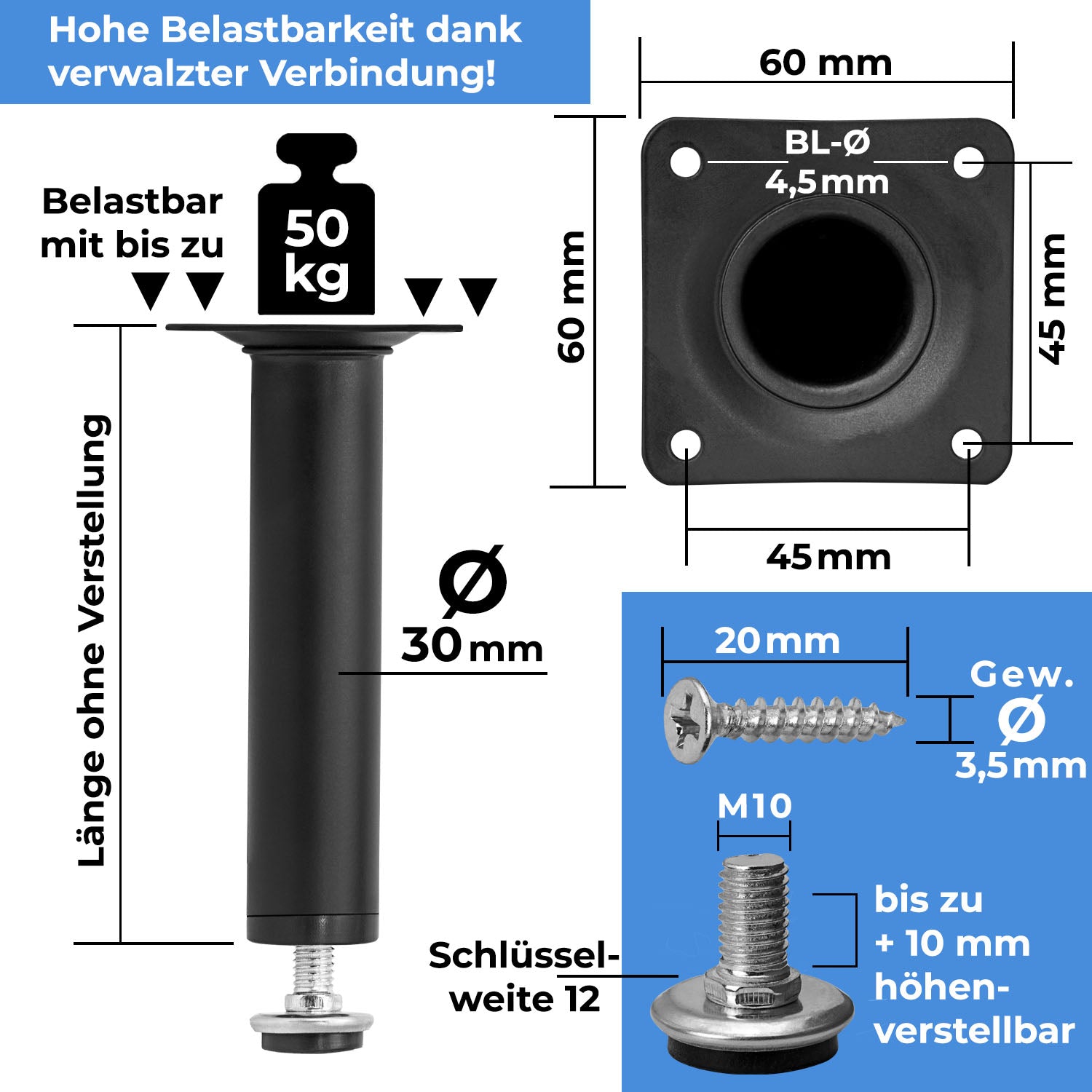 Elegantes Höhenverstellbare Füße Obi Ebenbild